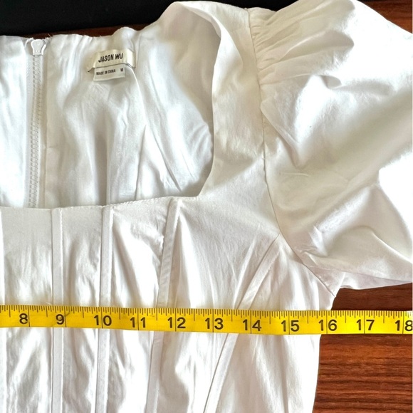 Jason Wu Black Corset Puff Sleeve Renaissance Blouse Size M - Picture 10 of 11